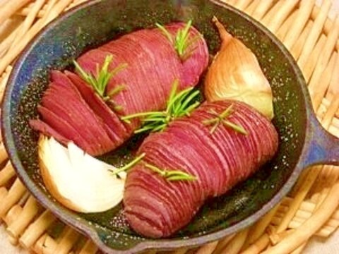 スキレットで☆ハッセルバックポテト